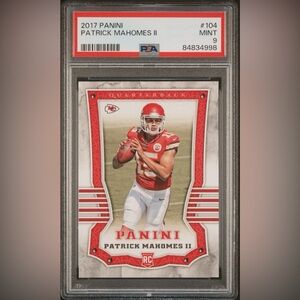 2017 Panini Patrick Mahomes #104 PSA 9 Kansas City Chiefs